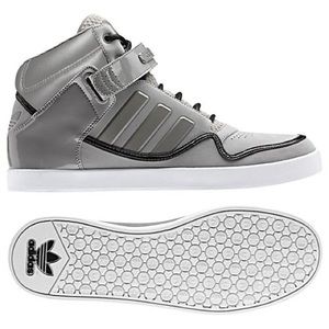 grey adidas high tops mens